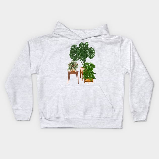 House plants 7 Kids Hoodie by Gush Art Studio 1